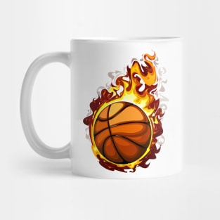 fire ball basketball Mug